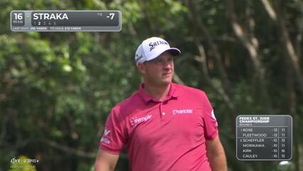 Sepp Straka makes birdie on No. 16 at FedEx St. Jude