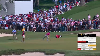 Justin Thomas makes birdie on No. 4 at Sunday Singles