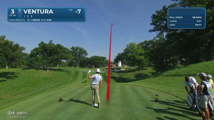 Kristoffer Ventura makes birdie on No. 3 at John Deere