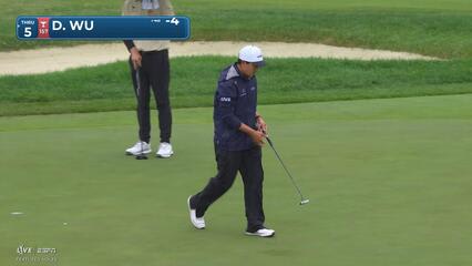 Dylan Wu sinks 12-foot putt for birdie on No. 14 at RBC Canadian