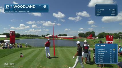Gary Woodland makes birdie on No. 17 at 3M Open