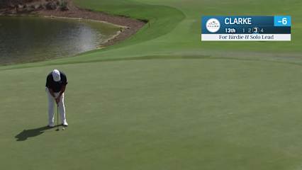 Darren Clarke makes birdie on No. 13 at Chubb Classic