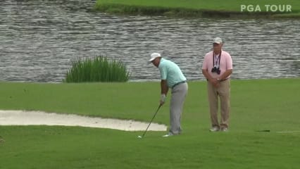 Olin Browne birdies No. 2 in Round 1 at Insperity Invit