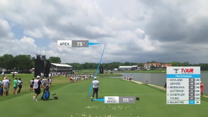 Robert MacIntyre sinks 17-foot putt for birdie on No. 15 at TOUR Championship