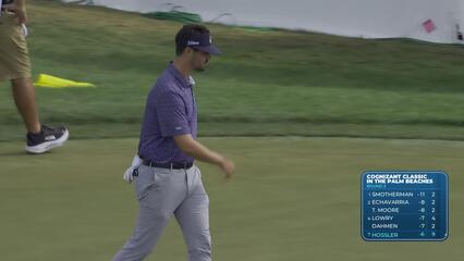 Beau Hossler sinks 17-foot birdie putt on No. 18 at Cognizant Classic