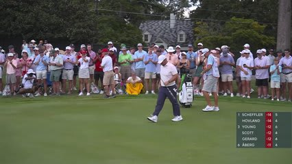 Chris Gotterup makes 4-foot birdie putt on No. 6 at TOUR Championship