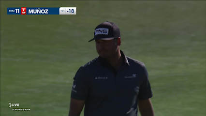 Sebastián Muñoz makes birdie on No. 11 at The American Express