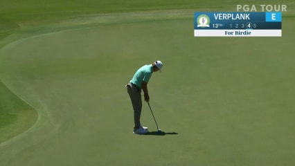 Scott Verplank makes birdie on No. 13 in Round 1 at Tradition