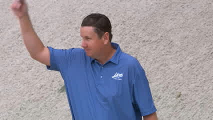 J.J. Henry's bunker hole-out at THE NORTHERN TRUST 