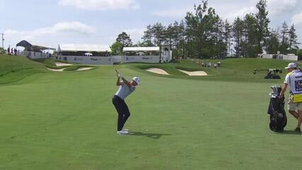 Sam Burns's 100-yard approach sets up birdie on No. 12 at RBC Canadian