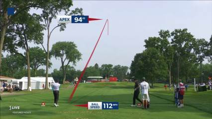 Russell Knox sticks tee shot to set up birdie at Rocket Mortgage