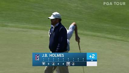 J.B. Holmes drains birdie putt at Valero