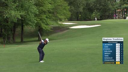 Padraig Harrington makes birdie on No. 11 at Regions Tradition