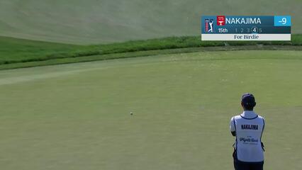 Keita Nakajima drains 18-foot putt for birdie on No. 15 at ONEflight Myrtle