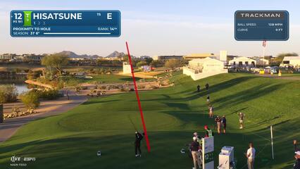 Ryo Hisatsune hits 193-yard tee shot to 6 feet, sets up birdie on No. 12 at WM Phoenix Open