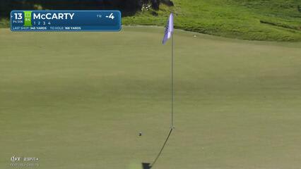 Matt McCarty hits 169-yard approach to 32 feet, sets up birdie on No. 13 at Bank of Utah