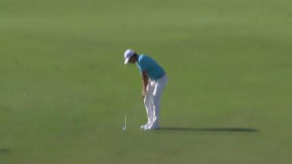 Nico Echavarria converts solid approach shot into birdie on No. 16 at The RSM Classic