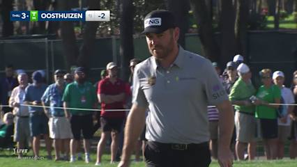 Louis Oosthuizen holes birdie putt from the fringe at Valspar