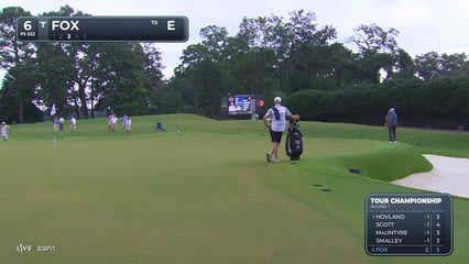 Ryan Fox drains 4-foot putt for birdie on No. 6 at TOUR Championship
