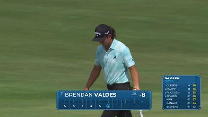 Brendan Valdes makes birdie on No. 6 at 3M Open