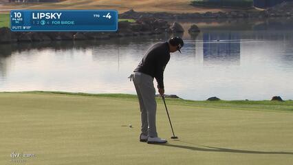 David Lipsky sinks 10-foot birdie putt on No. 10 at The American Express