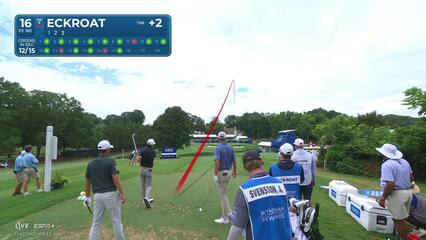 Austin Eckroat makes birdie on No. 16 at Wyndham