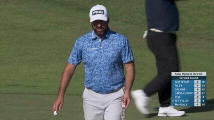 John Parry sinks 17-foot birdie putt on No. 8 at Sony Open