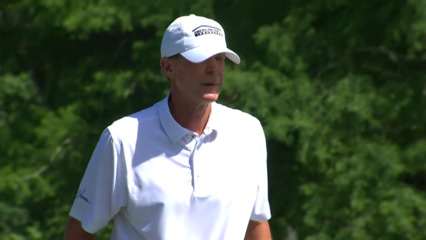 Steve Stricker makes 15-foot putt for birdie at Zurich Classic