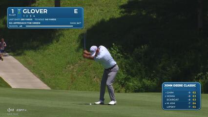 Lucas Glover makes birdie on No. 1 at John Deere