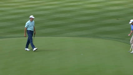 Michael Thompson's long-range birdie effort at Valero