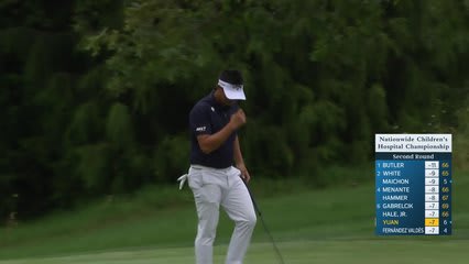 Carl Yuan makes birdie on No. 16 at Nationwide Children's
