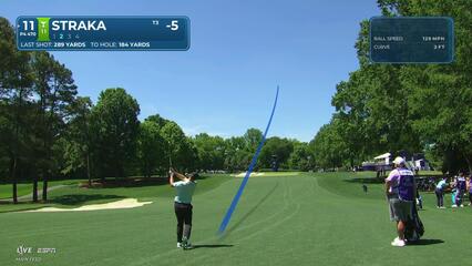 Sepp Straka sinks 41-foot birdie putt on No. 11 at Truist Championship