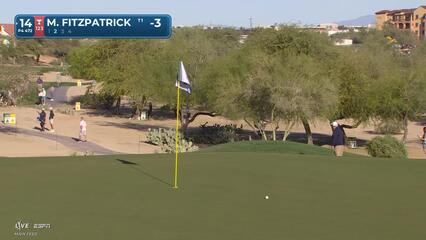 Matt Fitzpatrick hits 186-yard approach to 12 feet, makes birdie on No. 14
