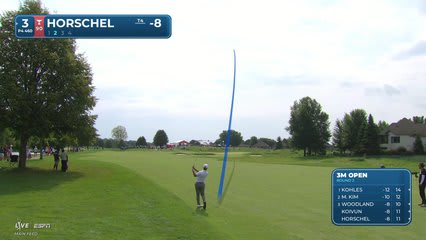 Billy Horschel's 165-yard approach sets up birdie on No. 3 at 3M Open