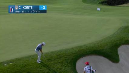 Chris Korte chips it close to yield birdie at Black Desert