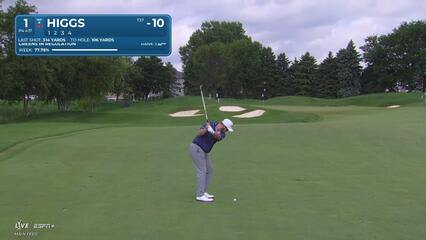 Harry Higgs makes birdie on No. 1 at 3M Open