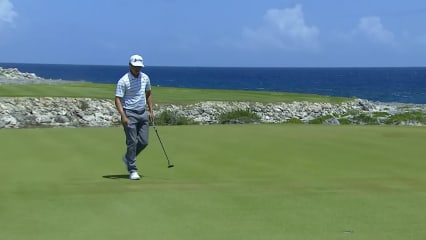 Brent Grant sends in birdie putt at Corales Puntacana