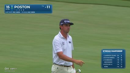 J.T. Poston makes birdie on No. 15 at Wyndham