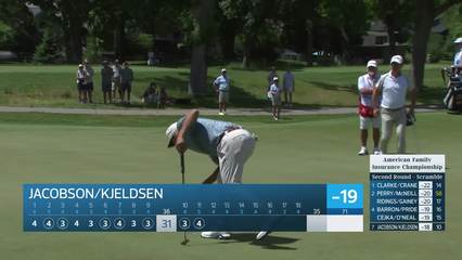 Team Jacobson/Kjeldsen makes birdie on No. 11 at American Family Insurance Championship