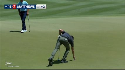 Brandon Matthews makes birdie on  No. 7 at Mexico Open