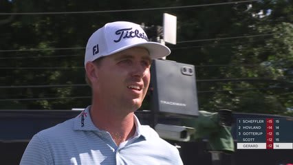Ryan Gerard sinks 28-foot birdie putt on No. 15 at TOUR Championship