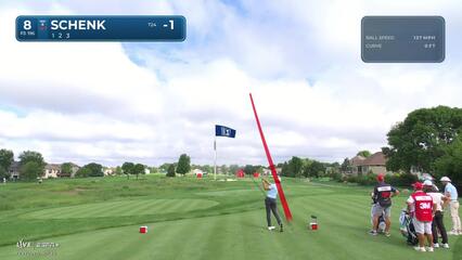 Adam Schenk makes birdie on No. 8 at 3M Open