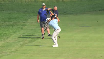 Jake Knapp's 218-yard approach sets up birdie on No. 17 at Rocket Classic