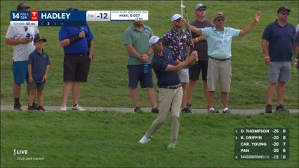 Chesson Hadley gets up-and-down from rough at John Deere