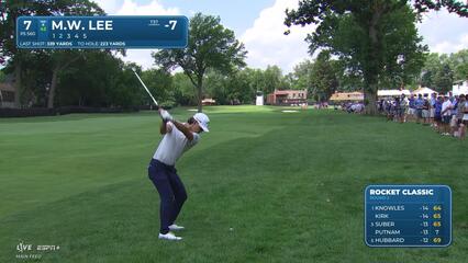 Min Woo Lee's excellent bunker shot leads to birdie at Rocket Classic