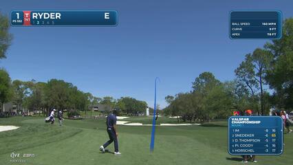 Sam Ryder sinks 47-foot eagle putt on No. 1 at Valspar