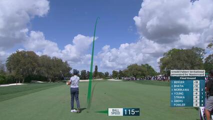 Daniel Berger hits 153-yard approach to 6 feet, sets up birdie on No. 1 at Arnold Palmer