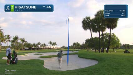 Ryo Hisatsune sinks 61-foot birdie putt on No. 2 at Cadillac