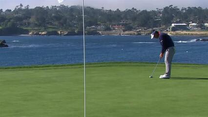 K.J. Choi rolls in 30-footer for birdie at AT&T Pebble Beach