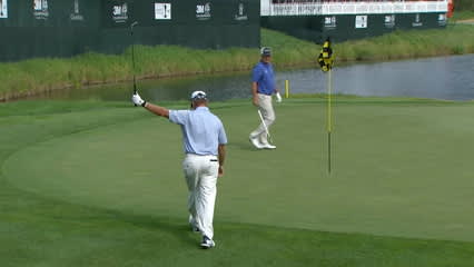 Scott Verplank's chip in eagle on No. 18 at 3M Championship